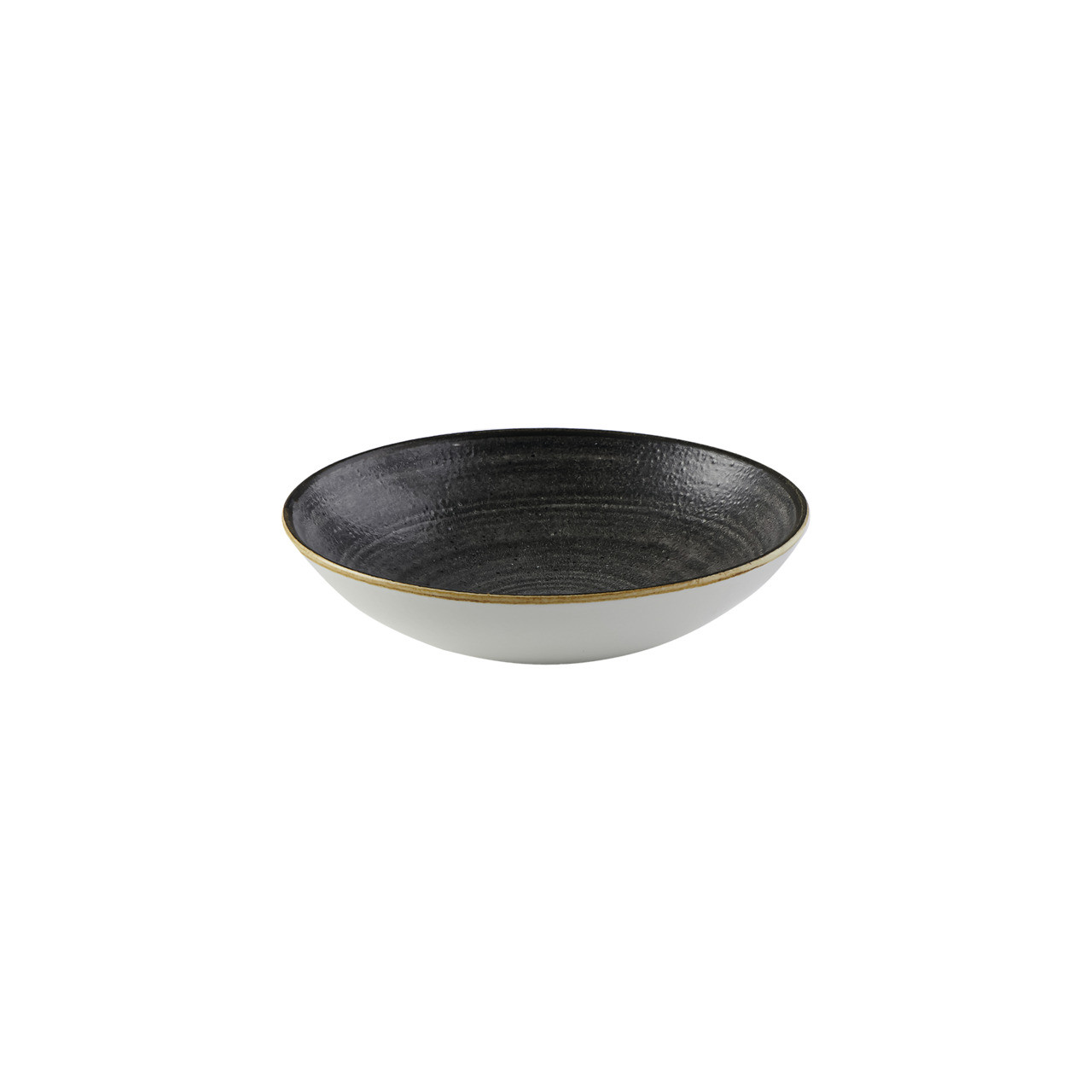 Stonecast Raw, Bowl Coupe ø 182 mm / 0,43 l Black